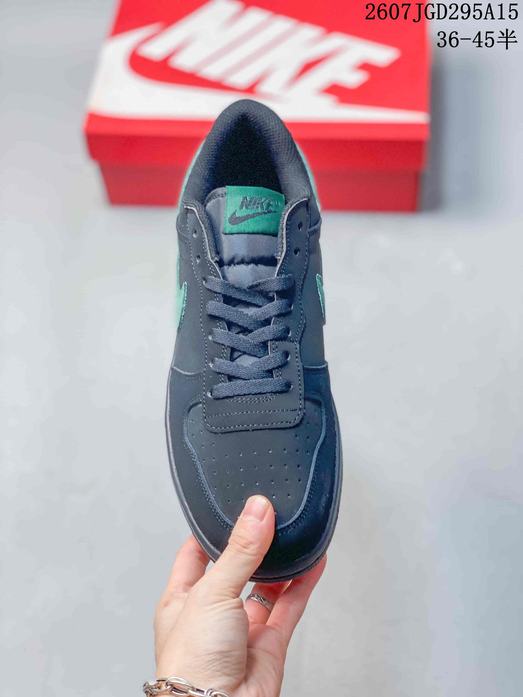 Nike SB Dunk Low Pro Sneakers Black Mint Green