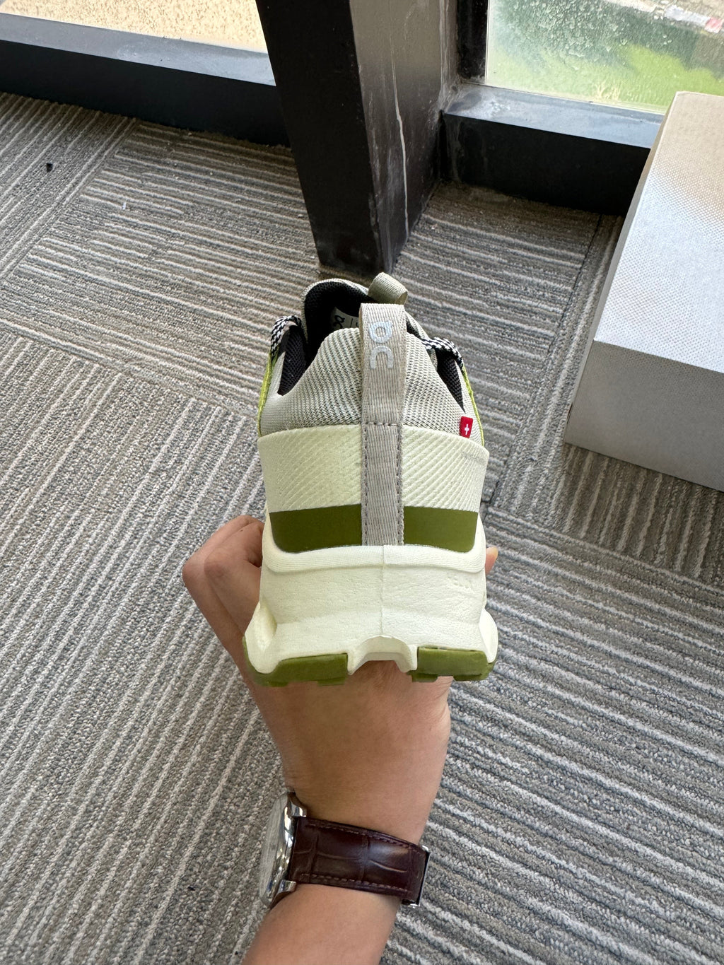 On Running Cloudaway AP-7 Sneakers in Fluorescent Green