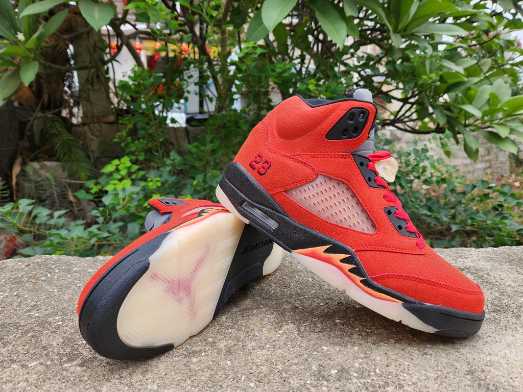 Air Jordan 5 Spike Lee Red High-Top Sneakers