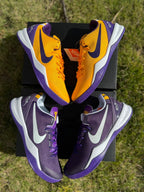 Nike Kobe 8 LSU Away Basketball Shoes, Purple and Gold