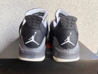 Jordan 4 Black Oreo Sneakers in Black, Grey and White