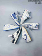 Louis Vuitton x Nike Dunk Low Blue Denim Sneakers 2607JVD1157A17