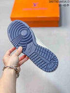 Nike SB Dunk Low LV Monogram Print Sneakers Blue White