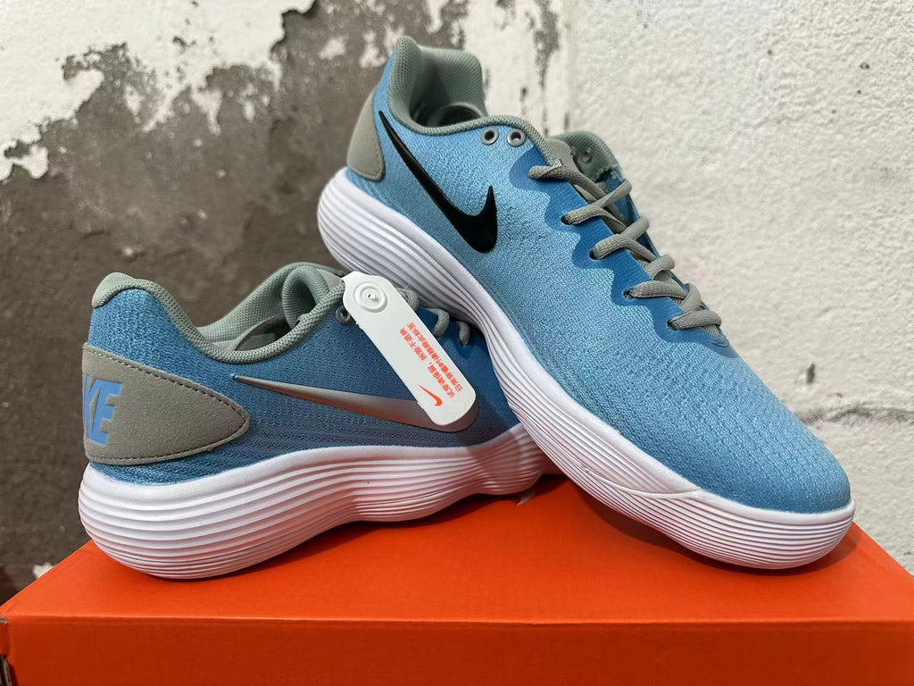 Nike Blue and White Lace-Up Sneakers
