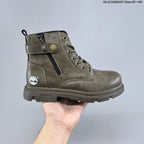 Timberland Lace-Up Ankle Boots with Side Zipper