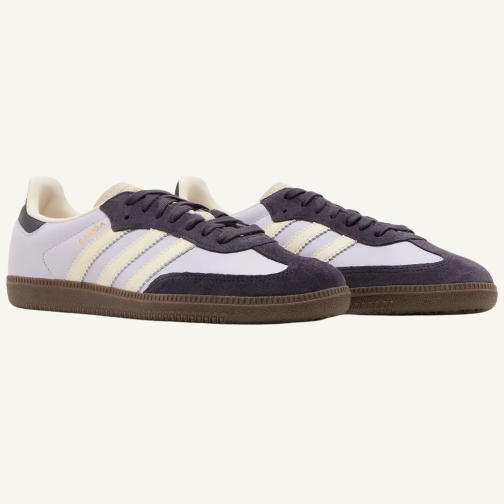 Adidas Originals Women's Purple/Cream Samba OG Sneakers, JI4209 (No Box)