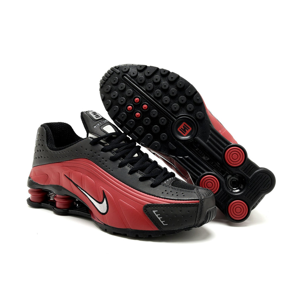Nike Shox R4 Black and Red Sneakers