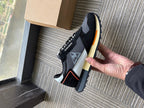 Le Coq Sportif AN-22 Sneakers, Black Grey Orange