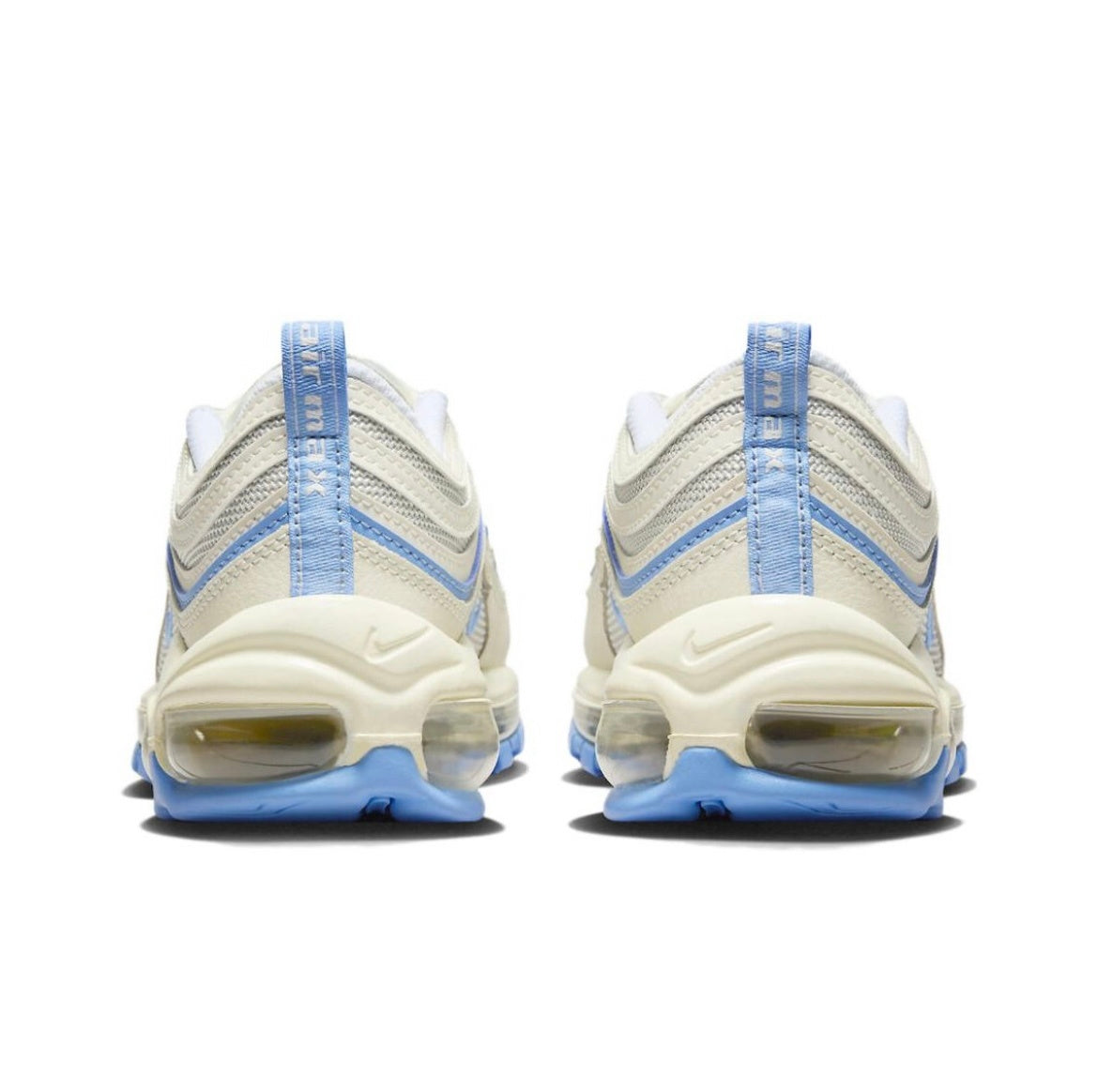 Nike Air Max 97 Sneakers, White and Blue, FN7492-133