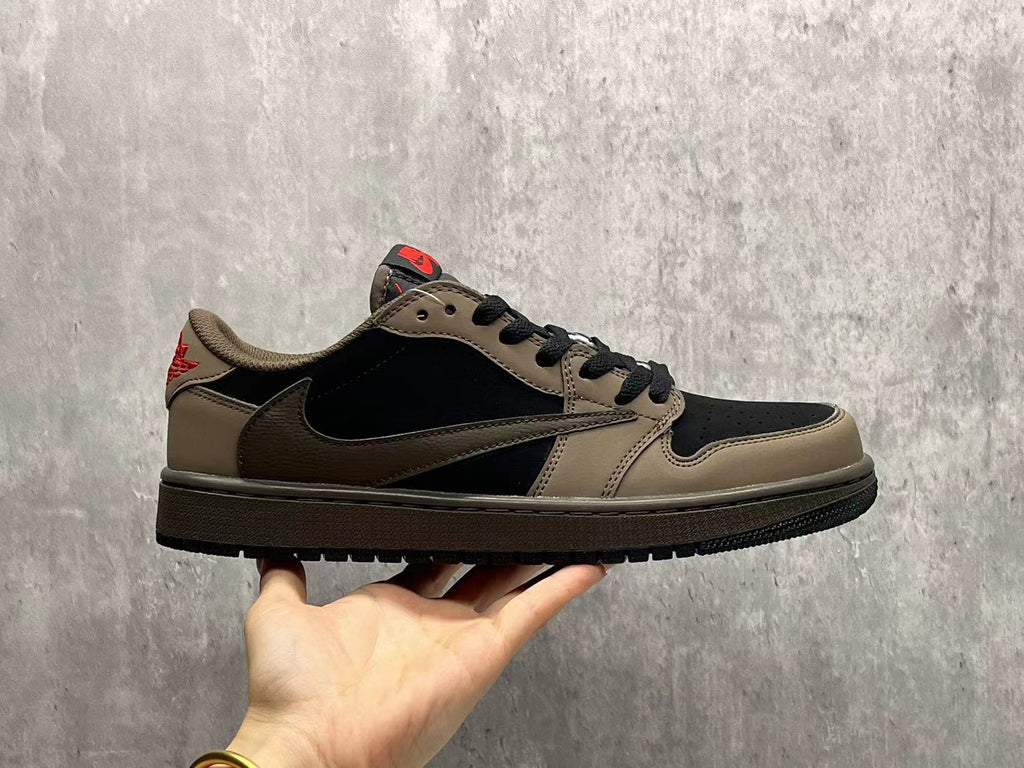 Jordan 1 Low Travis Scott Black Mocha Sneakers
