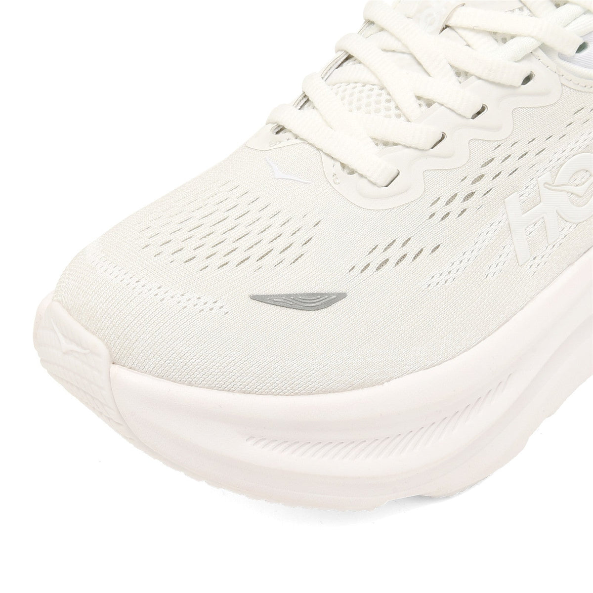 HOKA Bondi 9 White Running Shoes 1162011-WWH