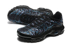 Nike Air Max Plus Black and Blue Graphic Sneakers