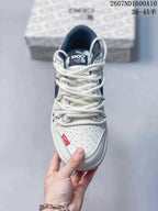 Nike SB Dunk Low White Navy Sneakers 2607ND1600A10