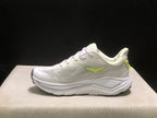HOKA Challenger 8 Trail Running Shoes, White and Lime