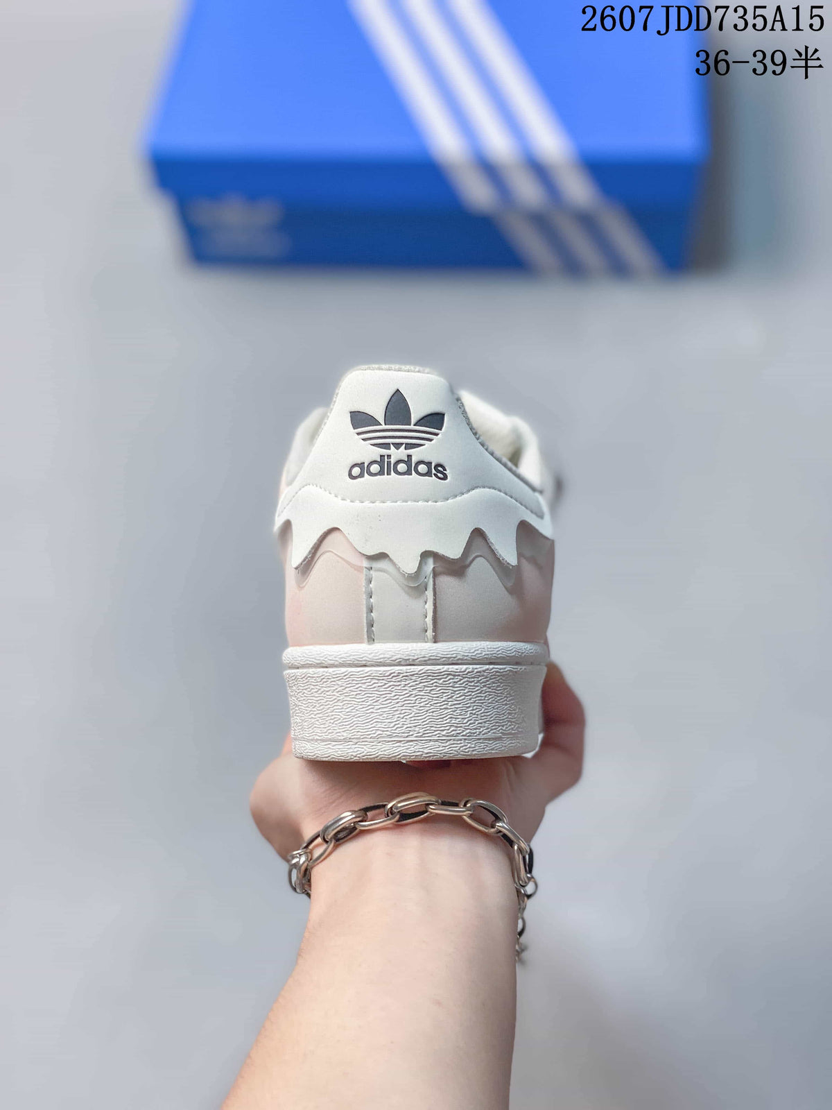 adidas Superstar Sneakers White and Pink 2607JDD735A15
