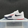 Nike White, Navy and Red Low-Top Sneakers
