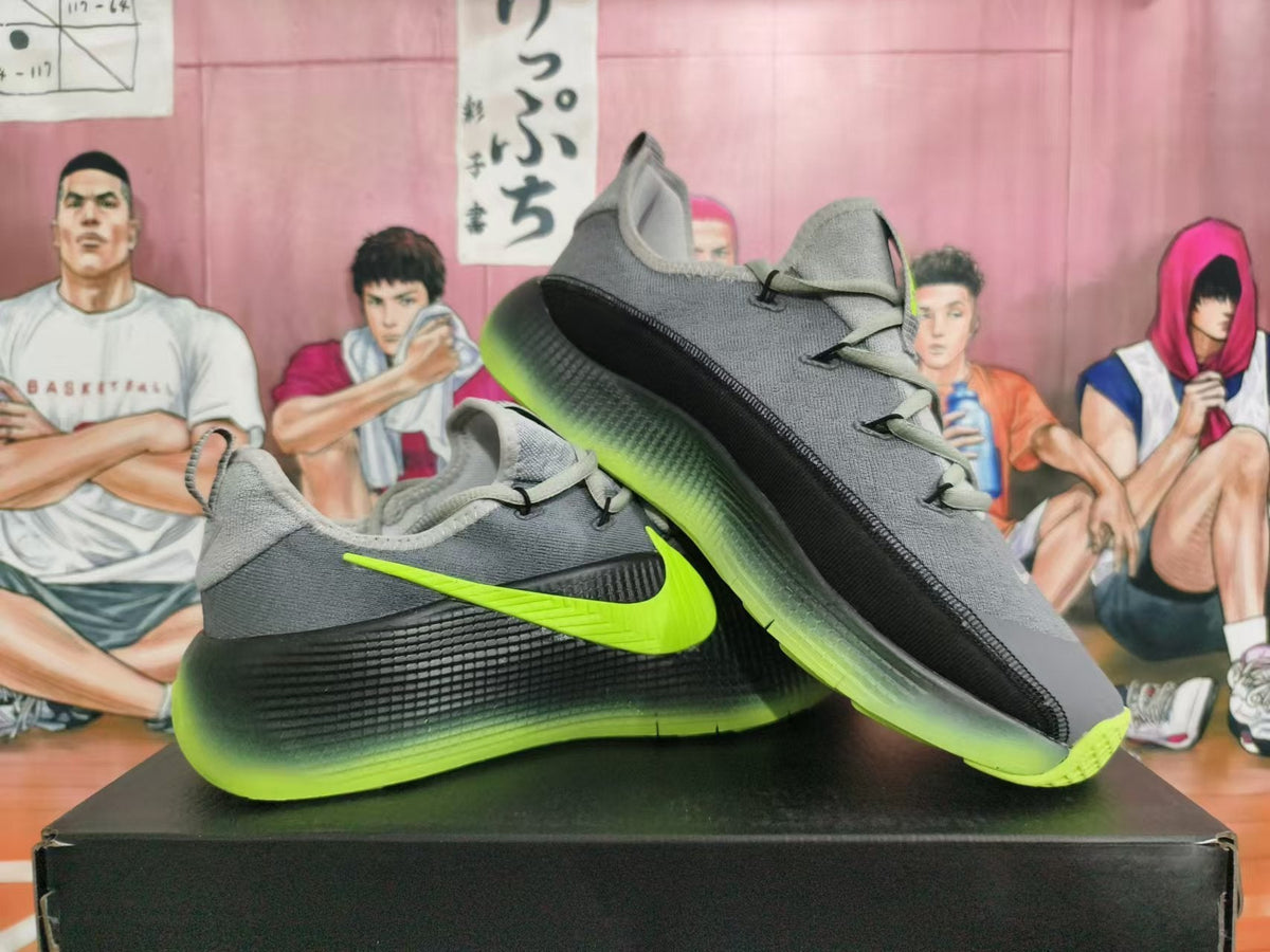Nike Basketball Shoes in Gray and Volt Green