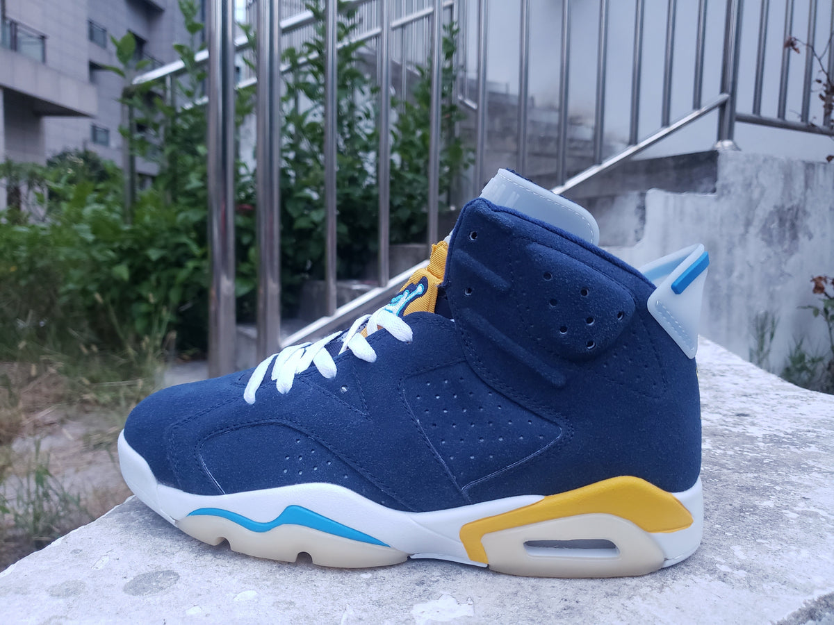 Air Jordan 6 Navy Blue High-Top Sneakers