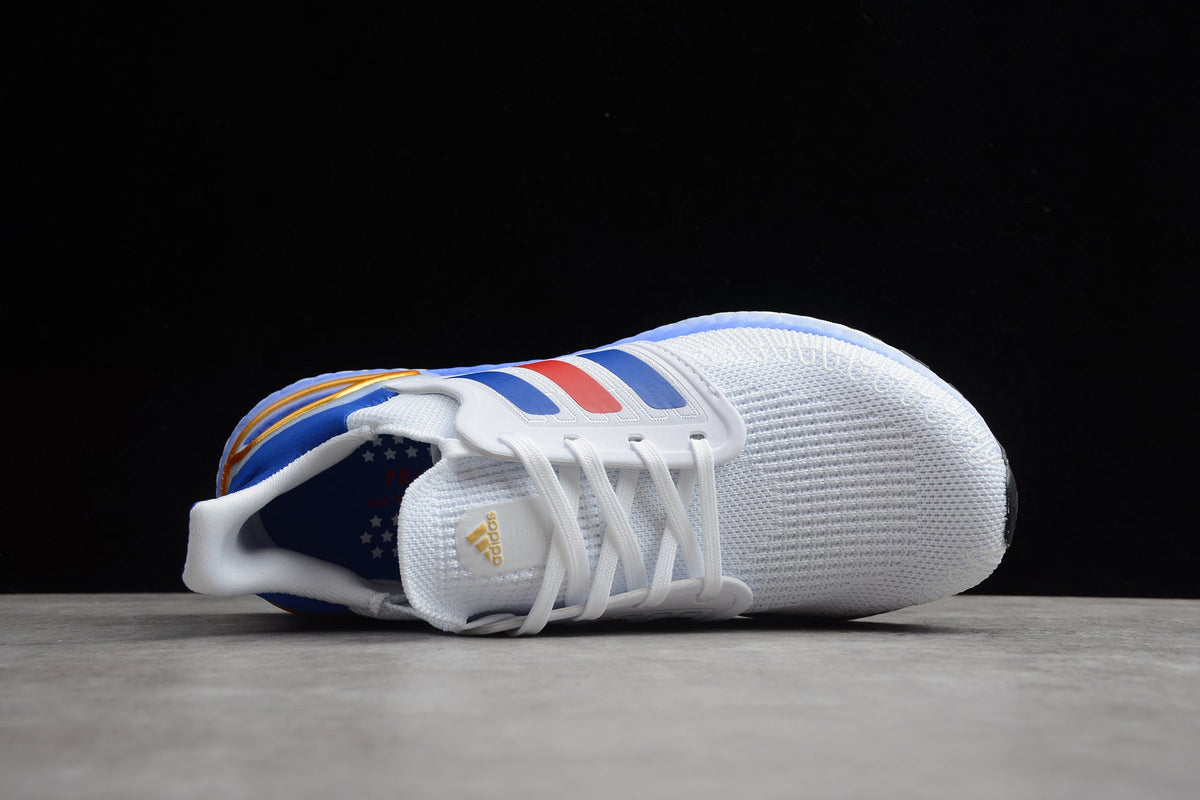 Adidas UltraBOOST 20 FY9039 Running Shoes, White Blue