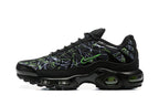 Nike Air Max Plus Black and Green Pattern Sneakers 8909-706