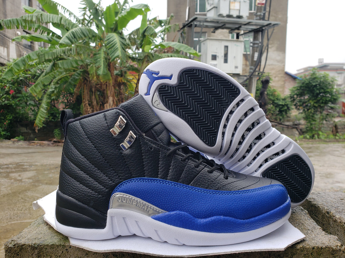 Jordan Air Jordan 12 High-Top Sneakers Black Blue White