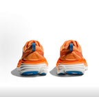 HOKA Bondi 8 Running Shoes in Orange and Blue