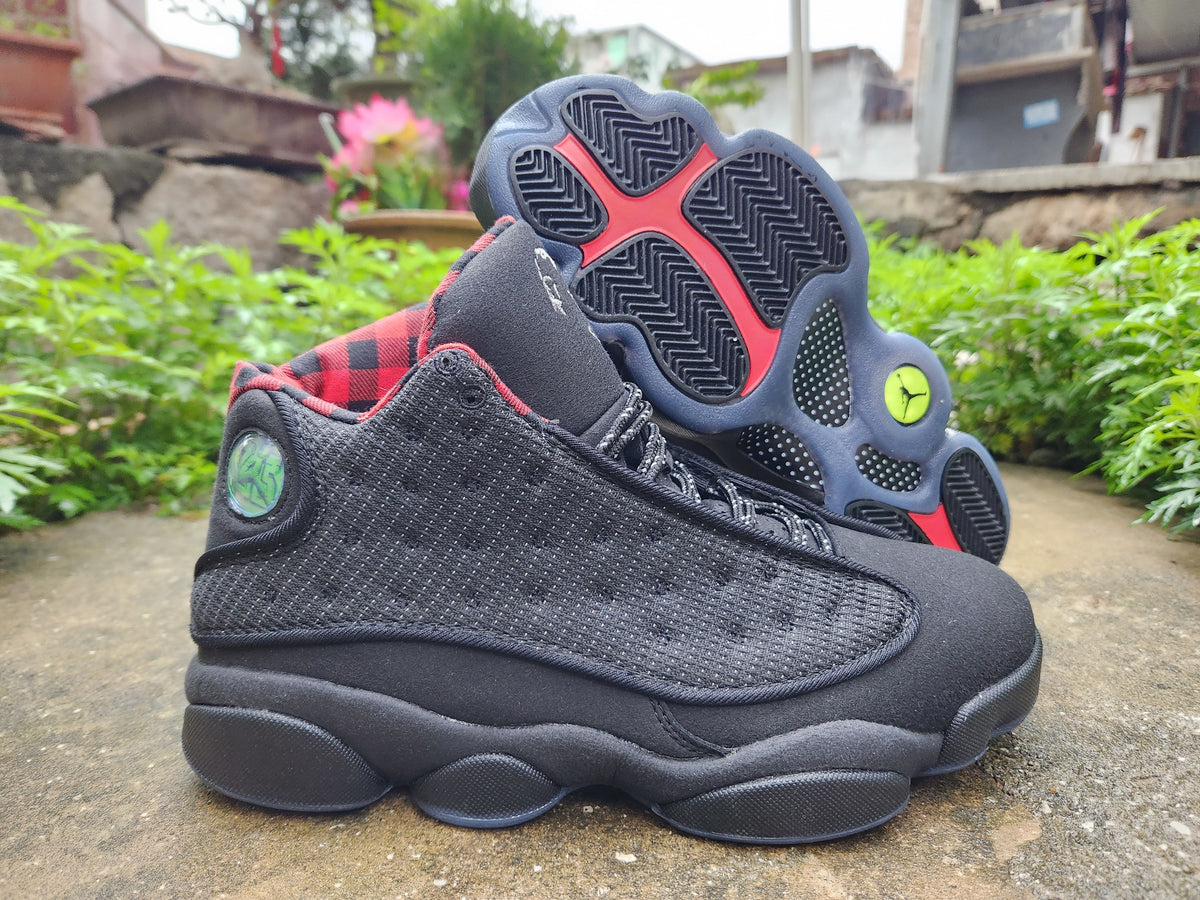 Jordan 13 Retro Black and Red Men's Sneakers