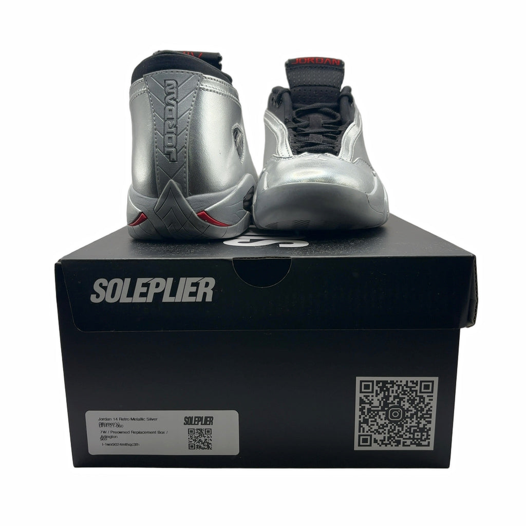 Jordan 14 Retro Metallic Silver (Women's)