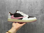 Jordan 1 Low Travis Scott Pink Brown Sneakers