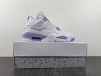 Air Jordan 4 Retro White and Purple Sneakers CT8527-115