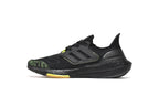 adidas UltraBoost 22 Running Shoes, Black/Solar Yellow GX5915