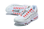 Nike Air Max 95 TT Sneakers, White, Silver and Red