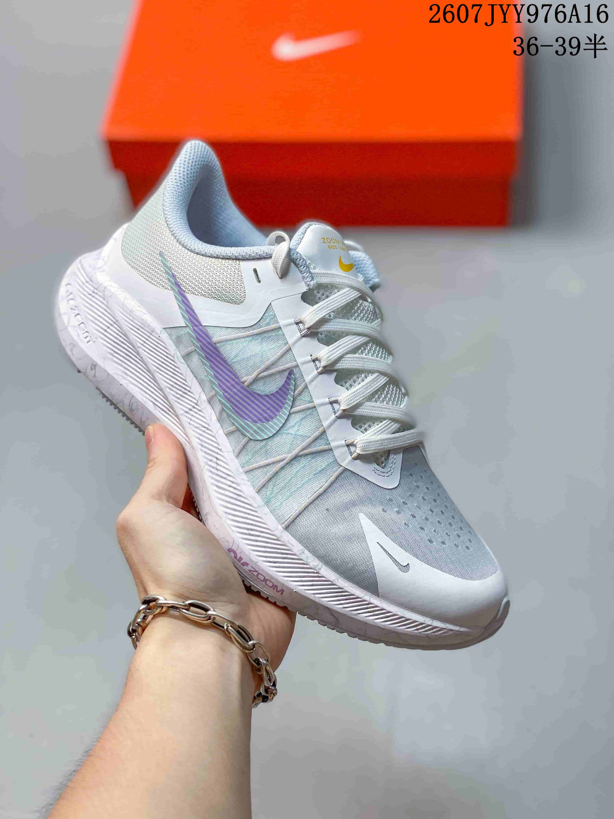 Nike Zoom Winflo 8 Women's Running Shoes White Grey