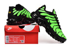 Nike Air Max Plus Black and Volt Green Sneakers