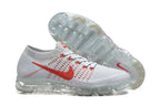 Nike Air VaporMax Flyknit White Red 849558-006 Sneakers