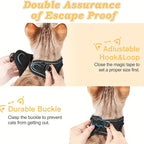 Escape-Proof Adjustable Reflective Mesh Pet Harness Set