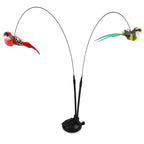Cat Wand Toy Set with Feather Bird and Bell