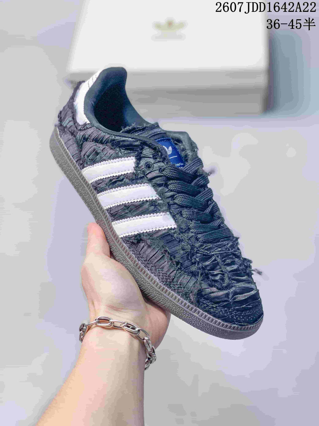adidas Originals x Caroline Samba OG Ruched Low-Top Sneakers
