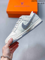 Nike SB Dunk Low Sneakers White Gray Red 2607ND1602A12