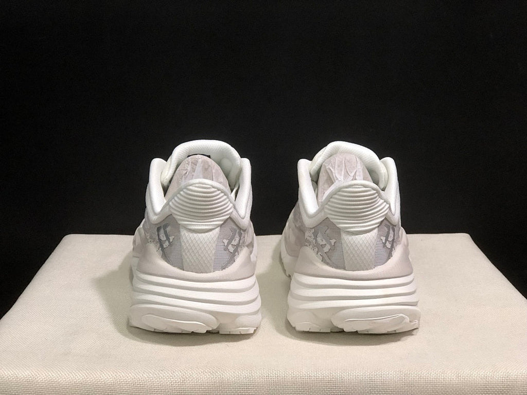 HOKA Stinson 7 White and Gray Sneakers