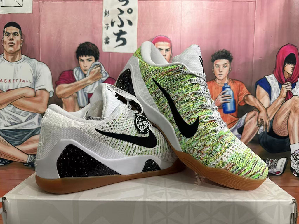 Nike Kobe Basketball Sneakers White Green Gum Sole