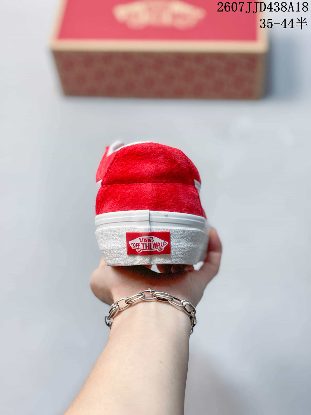 Vans SK8-Low Sneakers Red White 2607JJD438A18