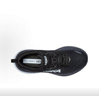 HOKA Bondi 8 Black and White Sneakers