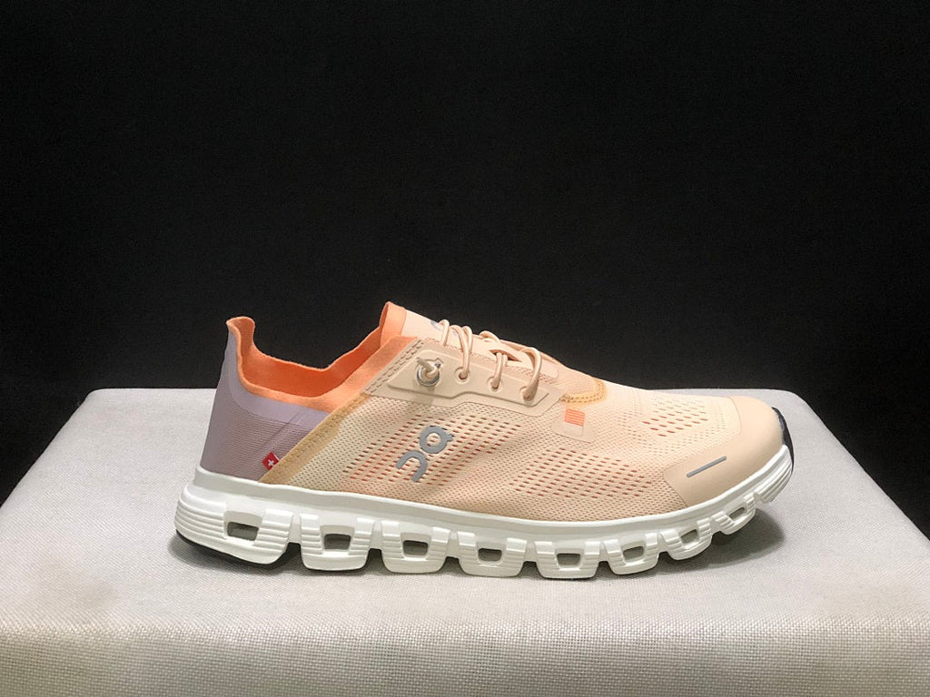 On Cloud 6 Coast Sneakers, Cream and Orange