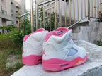Jordan 5 Retro White Peach Pink Sneakers