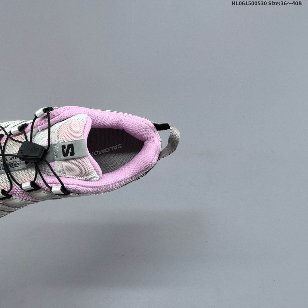 Salomon XA PRO 3D Trail Running Shoes in Pink and White