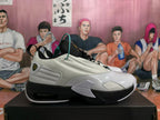 Jordan White and Black Basketball Sneakers