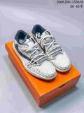 Jordan 1 Low OG SP White Denim Monogram Sneakers