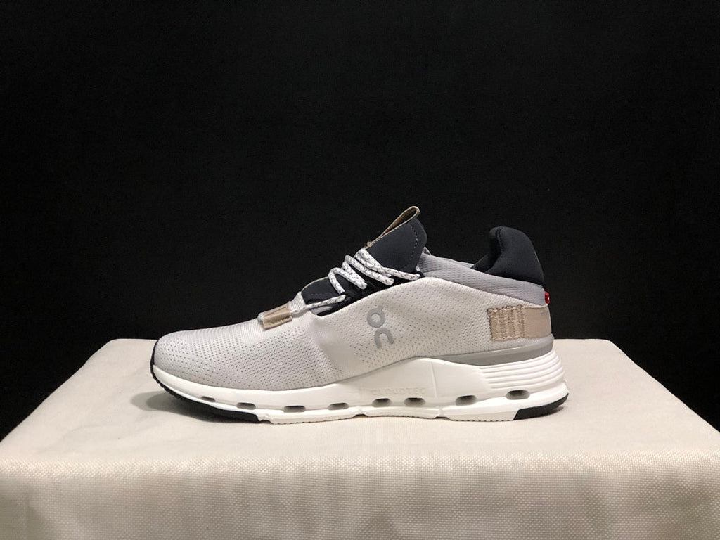 On Cloudnova 1 Sneakers in White and Sand