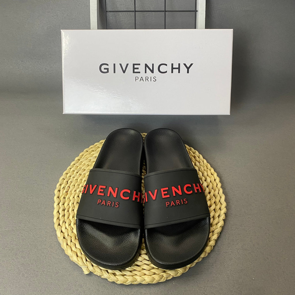 Givenchy Slide Sandals with Graphic Strap